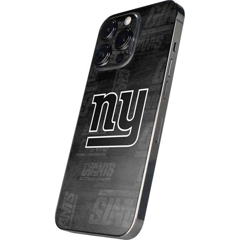 NFL New York Giants Black & White iPhone 16 Pro Skin